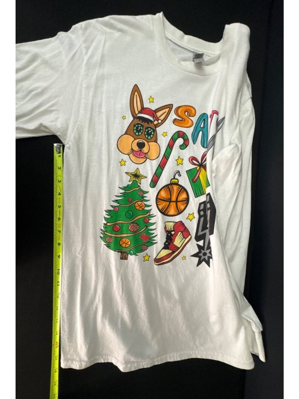 San Antonio Spurs White Long Sleeve T-Shirt Spurs Mascot Coyote Size M SATX - Picture 10 of 15